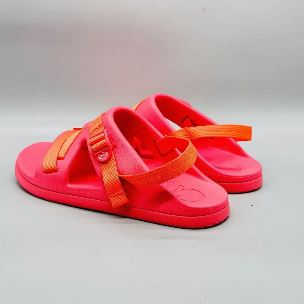 Chaco Sandals Kids Junior 6 Pink Orange Chillos Sport Strap Slip On Water Shoes